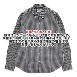 GYMPHLEX ギンガムチェック BDシャツ GY-B0197 長袖シャツ ブラック ホワイト レディース ジムフレックス【中古】6-0625M∞