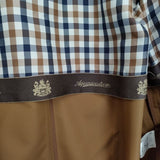 Aquascutum 日本製 ポリエステル ベルト付き トレンチコート ブラウン レディース アクアスキュータム【中古】6-0523M∞
