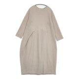 JURGEN LEHL 未使用品 J0144UA701 ウールコットンレーヨン 日本製 定価59400円 ワンピース ベージュ レディース ヨーガンレール【中古】6-0314T♪