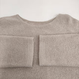 JURGEN LEHL 未使用品 J0144UA701 ウールコットンレーヨン 日本製 定価59400円 ワンピース ベージュ レディース ヨーガンレール【中古】6-0314T♪