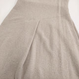 JURGEN LEHL 未使用品 J0144UA701 ウールコットンレーヨン 日本製 定価59400円 ワンピース ベージュ レディース ヨーガンレール【中古】6-0314T♪