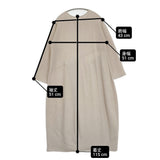 JURGEN LEHL 未使用品 J0144UA701 ウールコットンレーヨン 日本製 定価59400円 ワンピース ベージュ レディース ヨーガンレール【中古】6-0314T♪