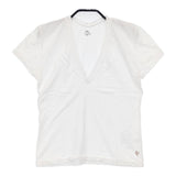45R/45rpm Vネック 半袖Ｔシャツ カットソー ホワイト レディース フォーティーファイブアールピーエム【中古】6-0617S∞
