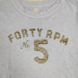45R/45rpm 未使用品 No.5 半袖Ｔシャツ カットソー ライトブルー レディース フォーティーファイブアールピーエム【中古】6-0617S∞