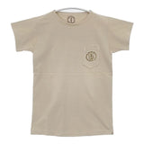 45R/45rpm NAVYポケット 半袖Ｔシャツ カットソー グレージュ レディース フォーティーファイブアールピーエム【中古】6-0617S∞