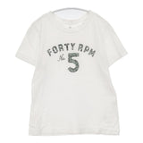 45R/45rpm No.5 半袖Ｔシャツ カットソー ホワイト レディース フォーティーファイブアールピーエム【中古】6-0617S∞