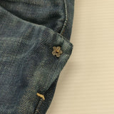 45R/45rpm AD3000藍茜比女 加工 定価66000円 サイズ2 デニムパンツ ネイビー レディース フォーティーファイブアールピーエム【中古】6-0523G∞