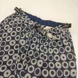 KAPITAL 総柄 丸柄 サイズ0 XS サルエルパンツ ネイビー グレー レディース キャピタル【中古】6-0708G∞