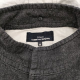 tricot COMME des GARCONS コットンウール TJ-J022 サイズM フード付きブルゾン ジャケット AD2012 チャコールグレー レディース トリココムデギャルソン【中古】6-0914T♪