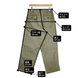 SETTO 504484 ベイカーパンツ サイズS 日本製 コットン パンツ カーキ レディース セット【中古】6-0708G∞