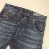DIESEL KROOLEY-NE ジョグデニムパンツ W28 スウェット デニムパンツ ネイビー メンズ ディーゼル【中古】6-0702M∞