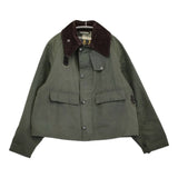 Barbour SPEY JACKET オイルドジャケット 英国製 サイズS ピンバッジ付き ジャケット カーキ メンズ バブアー【中古】6-0925T♪