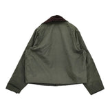 Barbour SPEY JACKET オイルドジャケット 英国製 サイズS ピンバッジ付き ジャケット カーキ メンズ バブアー【中古】6-0925T♪