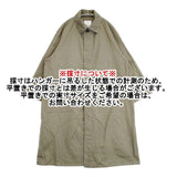 HARROW TOWN STORES HTS サイズ42 ポーランド製 コットン 比翼ボタン ステンカラーコート カーキ レディース ハロウタウンストアズ【中古】6-0810M∞