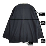 OUVERT Vネック 日本製 ノーカラー 2850411 綿麻キュプラ ジャケット ネイビー レディース ウーヴェル【中古】6-0708M∞