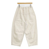 LAITERIE 未使用品 甘織デニム トロワパンツ 定価17380円 LB23417 イージー パンツ キナリ ベージュ レディース レイトリー【中古】6-0708G∞
