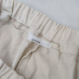 LAITERIE 未使用品 甘織デニム トロワパンツ 定価17380円 LB23417 イージー パンツ キナリ ベージュ レディース レイトリー【中古】6-0708G∞