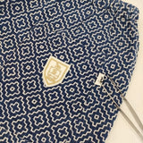 si si si COMFORT インディゴ染め 総刺繍 日本製 パンツ ブルー ホワイト レディース スースースー【中古】6-0708G∞