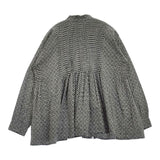 maison de SOIL フラワープリントピンタックシャツ インド製 コットン ブラウス シャツ グリーン レディース メゾンドソイル【中古】6-0523M∞