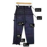 KURASHI&Trips 新定番のテーパードデニム 定価15950円 903-70903775-X デニムパンツ ネイビー レディース クラシアンドトリップス/北欧、暮らしの道具店【中古】6-0523G∞