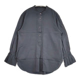 KURASHI&Trips 大人にひとさじのアクセント バンドカラーブラウス 長袖シャツ グレー レディース クラシアンドトリップス/北欧、暮らしの道具店【中古】6-0708M∞