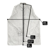 TAKARAJIMA SENKOU ワイドシャツ 定価26400円 コットンウール 染め 長袖シャツ グレー レディース 宝島染工【中古】6-0523M∞