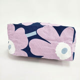 marimekko ウニッコ Unikko トートバッグ ピンク ネイビー レディース マリメッコ【中古】6-0517G∞
