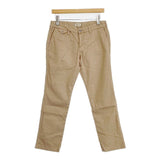 YANUK 57141120 CHINO サイズM コットンリネン パンツ ベージュ レディース ヤヌーク【中古】6-0510M∞
