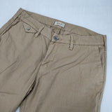 YANUK 57141120 CHINO サイズM コットンリネン パンツ ベージュ レディース ヤヌーク【中古】6-0510M∞