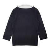 three dots カシミヤ セーター ニット ブラック レディース スリードッツ【中古】6-0722T∞