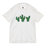 a. Mr.A. 大橋歩 サボテン IOMCS-17S62 半袖Ｔシャツ カットソー ホワイト レディース エードット【中古】6-0617S∞