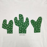 a. Mr.A. 大橋歩 サボテン IOMCS-17S62 半袖Ｔシャツ カットソー ホワイト レディース エードット【中古】6-0617S∞