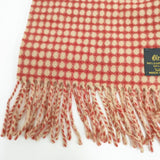 Glen Prince カシミヤ ドット柄 スコットランド製 マフラー レッド ベージュ レディース グレンプリンス【中古】6-0914T◎