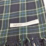 Conges payes チェック マフラー ストール ネイビー グリーン レディース コンジェ ペイエ【中古】6-0914T◎