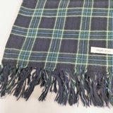 Conges payes チェック マフラー ストール ネイビー グリーン レディース コンジェ ペイエ【中古】6-0914T◎