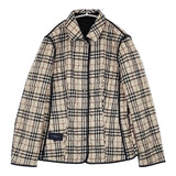 BURBERRY LONDON 裏地ノバチェック キルティング リバーシブル サイズ44 中綿 キルティングジャケット ブラック レディース バーバリーロンドン【中古】6-1007T∞
