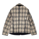 BURBERRY LONDON 裏地ノバチェック キルティング リバーシブル サイズ44 中綿 キルティングジャケット ブラック レディース バーバリーロンドン【中古】6-1007T∞