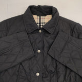 BURBERRY LONDON 裏地ノバチェック キルティング リバーシブル サイズ44 中綿 キルティングジャケット ブラック レディース バーバリーロンドン【中古】6-1007T∞