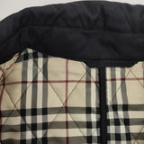 BURBERRY LONDON 裏地ノバチェック キルティング リバーシブル サイズ44 中綿 キルティングジャケット ブラック レディース バーバリーロンドン【中古】6-1007T∞