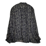 COUTURE'D ADAM スタンドカラーボタニカルペイズリーブラウス 定価42900円 シャツ 25AW ブラック レディース クチュールドアダム【中古】6-0320M♪