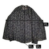 COUTURE'D ADAM スタンドカラーボタニカルペイズリーブラウス 定価42900円 シャツ 25AW ブラック レディース クチュールドアダム【中古】6-0320M♪
