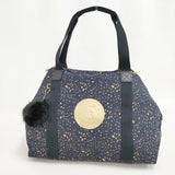Kipling ART M アートエム ゴールデンナイト ボストンバッグ トートバッグ ネイビー ゴールド レディース キプリング【中古】6-0517G∞