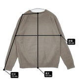 evam eva E233K051 ウールプルオーバー wool pullover 日本製 セーター ニット グレージュ レディース エヴァムエヴァ【中古】6-0905T∞