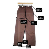 DES PRES ウールフランネル セミワイドパンツ サイズ32 パンツ ブラウン レディース デプレ【中古】6-0905T∞