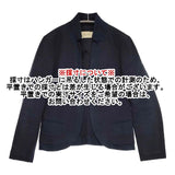 DES PRES 22-07-41-07701 コットン ノーボタン 日本製 ジャケット ネイビー レディース デプレ【中古】6-0801M∞
