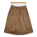 MHL. DRY DRILL SKIRT コットンドリルスカート 定価26400円 595-6232506 スカート ブラウン レディース エムエイチエル【中古】6-0801M∞