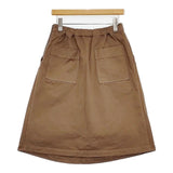 MHL. DRY DRILL SKIRT コットンドリルスカート 定価26400円 595-6232506 スカート ブラウン レディース エムエイチエル【中古】6-0801M∞