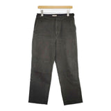 MARGARET HOWELL 578-0143602 WASHED COTTON TWILL コットンパンツ 定価35200円 パンツ チャコールグレー レディース マーガレットハウエル【中古】6-0801G∞