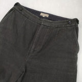 MARGARET HOWELL 578-0143602 WASHED COTTON TWILL コットンパンツ 定価35200円 パンツ チャコールグレー レディース マーガレットハウエル【中古】6-0801G∞