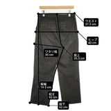 MARGARET HOWELL 578-0143602 WASHED COTTON TWILL コットンパンツ 定価35200円 パンツ チャコールグレー レディース マーガレットハウエル【中古】6-0801G∞